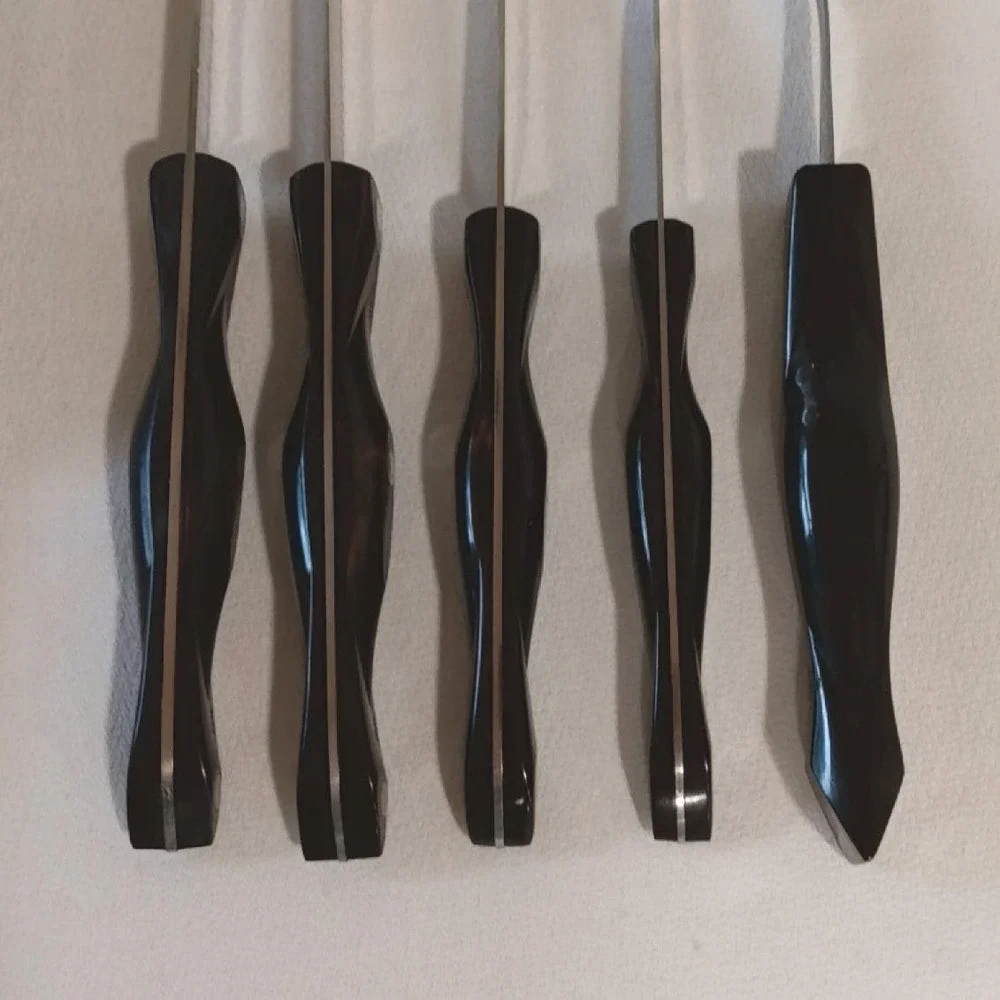 CUTCO 5 PC Knife Fork Set w/ Space Saver Storage Tray Wall Mount - Picture 6 of 12